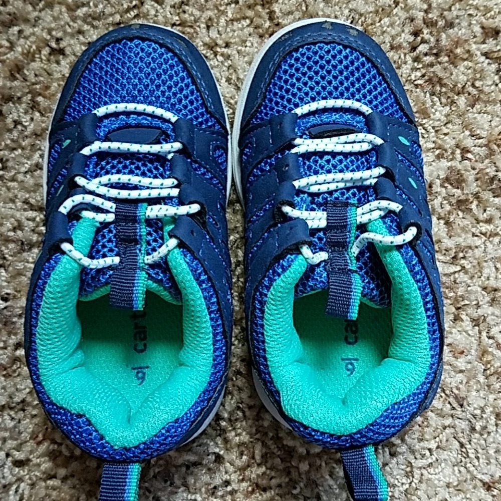 Carter's blue shoes, light up